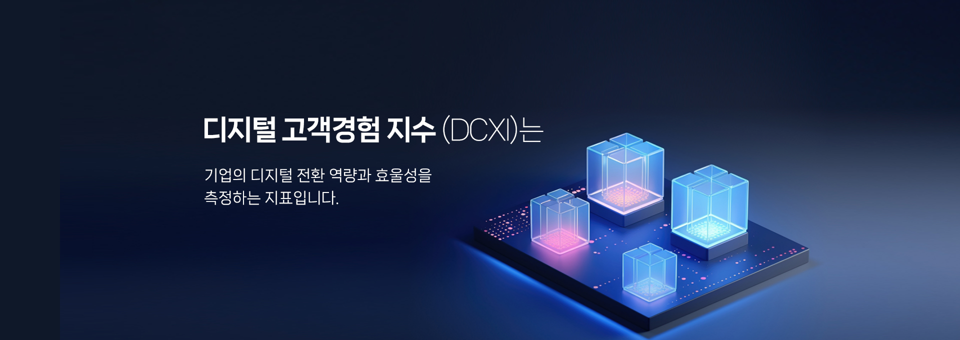 디지털 고객경험 지수 (DCXI)는 기업의 디지털 전환 역량과 효울성을 측정하는 지표입니다.