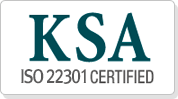 ISO 22301 인증마크